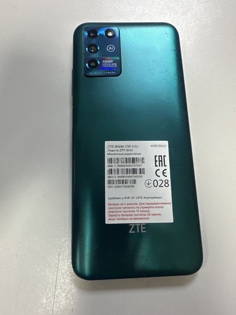 Оголошення ZTE Blade V30 Vita 4/128GB Blue Б/У