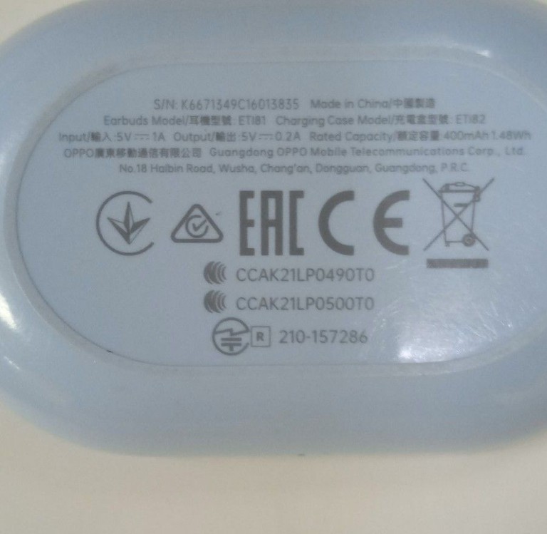OPPO OPPO Enco Buds (W12) (29942) Код:01-201150155. Зображення 6