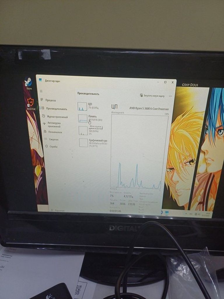 Дешиво Пк intel core i5-10400f/ram 16 gb/hdd відсутній/ssd 1000 gb/amd/ ati radeon rx 6600 xt 8gb gddr6 128bit с ломбарда