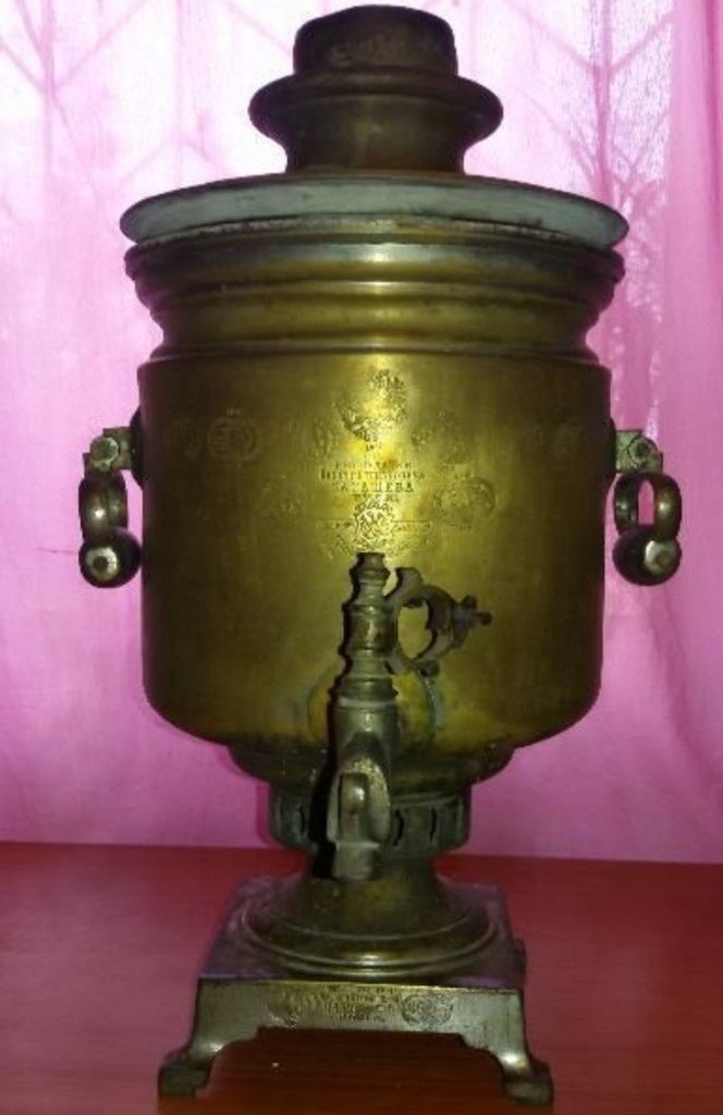 Купить медный самовар наследники василия степановича Б/У