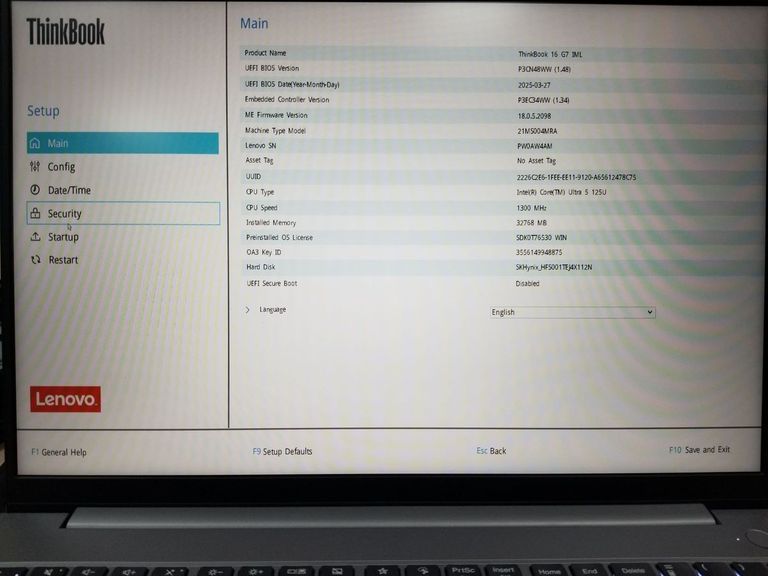 Lenovo 16/core ultra 5 125u s1 ddr5/32gb ddr5/ssd 1000 gb/*інтегрована Код:01-200743420. Зображення 8