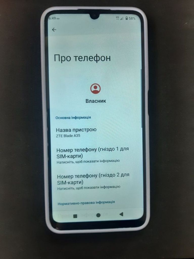Оголошення Zte blade a35 2/64gb Б/У