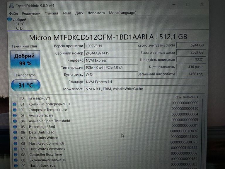 Lenovo 15/core i5-12450hx ddr5/16gb ddr4/ssd 512 gb/geforce rtx3050 6gb Код:01-200878884. Зображення 6
