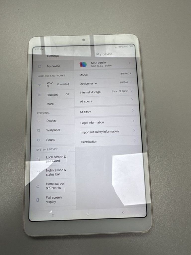 Дешево Xiaomi mi pad 4 3/32gb з ломбарду