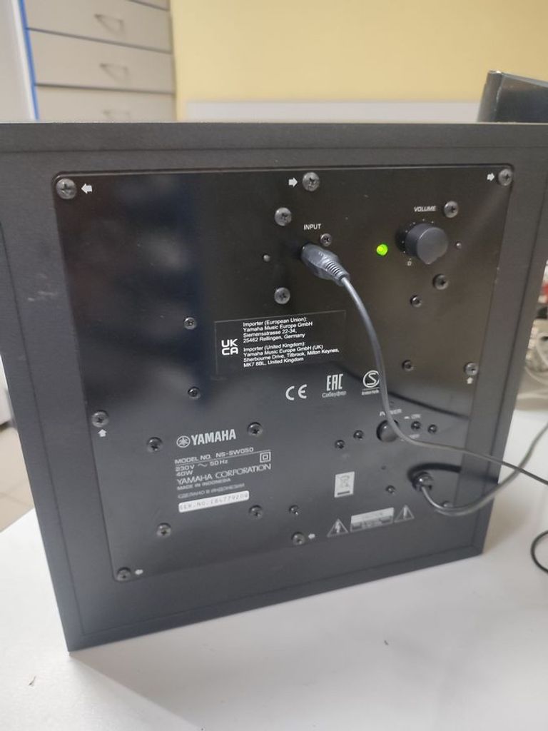 Yamaha av-ресівер yamaha rx-v385+сабуфер ns-sw050+4 колонки ns-b40+ns-c40 Код:01-200905108. Зображення 5