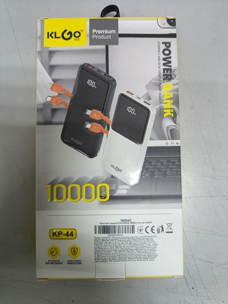 Оголошення Klgo kp-44 10000mah Б/У