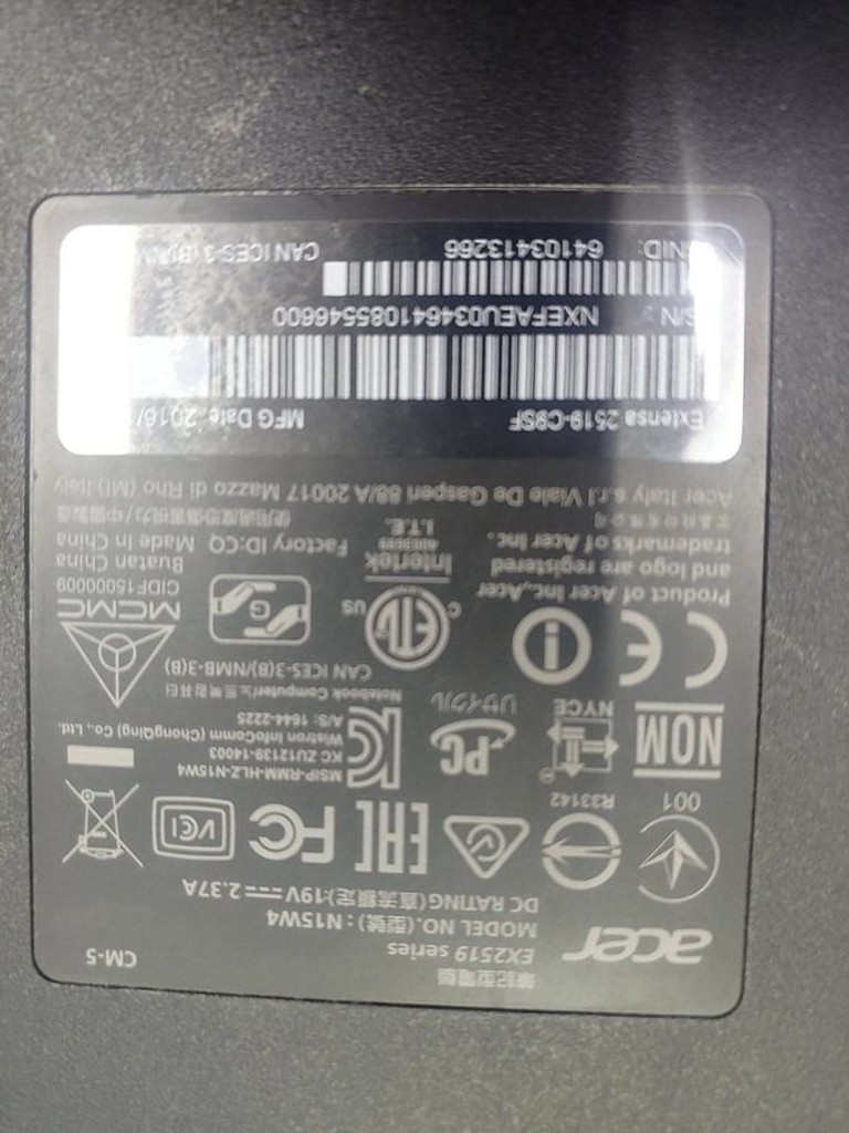 Acer 15/celeron n3060 ddr3/4gb ddr3/hdd 500 gb/*інтегрована Код:01-200988017. Зображення 5