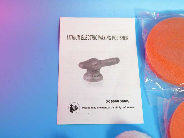 Полірувальна акумуляторна машинка Waxing Polisher 12V. для полірування, шліфування автомобіля, меблів, тощо.. 6 швидкостей. Код:null. Зображення 7