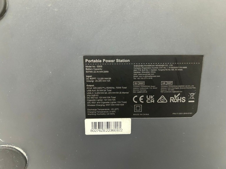 Дешево Bluetti EB55 Portable Power Station 537Wh з ломбарду