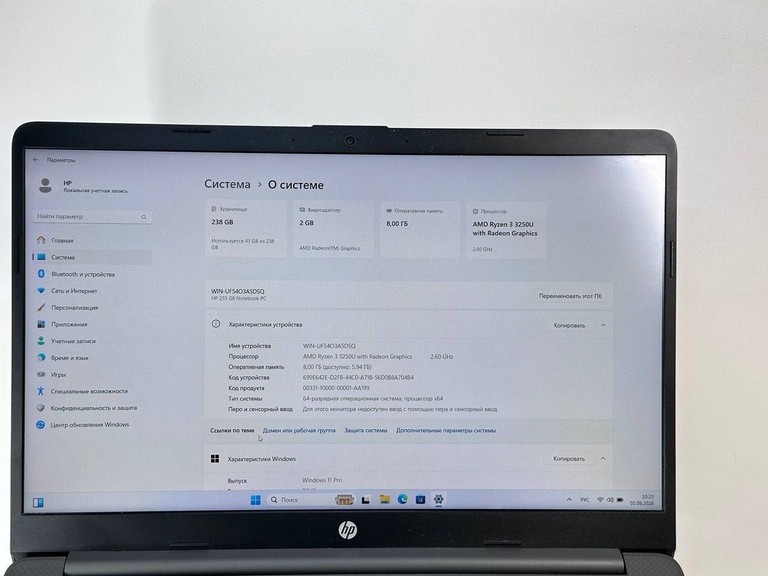 Оголошення Hp 15/ryzen 3 3250u ddr4/8gb ddr4/ssd 256 gb/*інтегрована Б/У