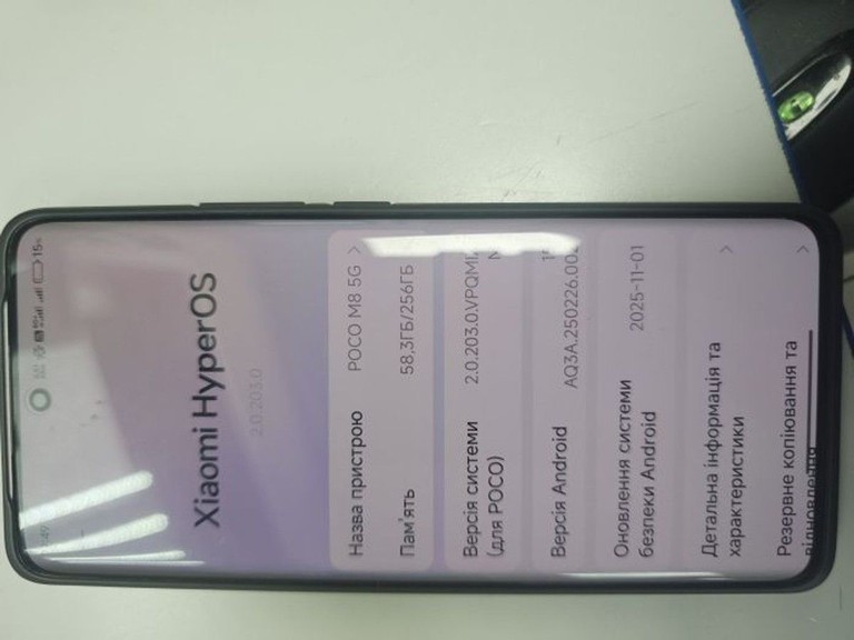 Оголошення Poco m8 pro 5g 8/256gb Б/У