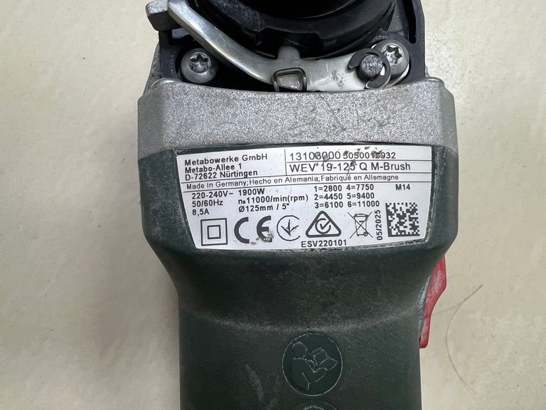 Metabo WEV 19-125 Q M-Brush (613108000) Код:01-201075117. Зображення 9