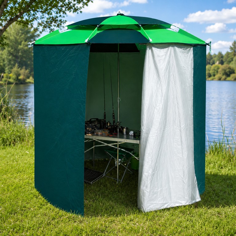Объявление Umbrella tent для рибалки та пляжу 2в1, 2,1м, Зелена Б/У
