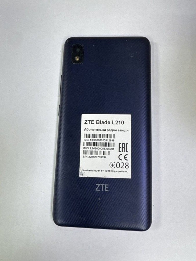 Объявление Zte Blade L210 1/32GB Black Б/У