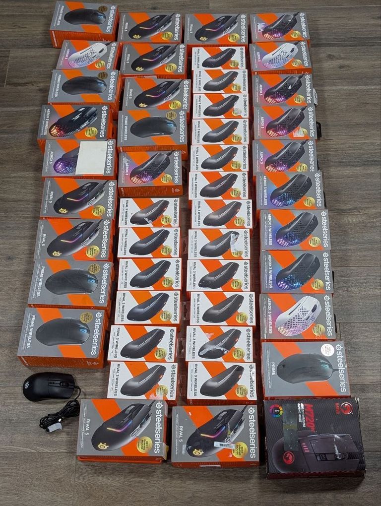Оголошення Миша. Лот мішок Steel Series 47 штук. Під відновлення. (Вживані) Б/У