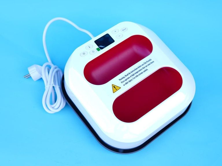 Купити Акція! Портативний термопрес для футболки, взуття, сумки, шапки, міні-термопрес 15x15 дюймів, інтелектуальний контроль температу Б/У