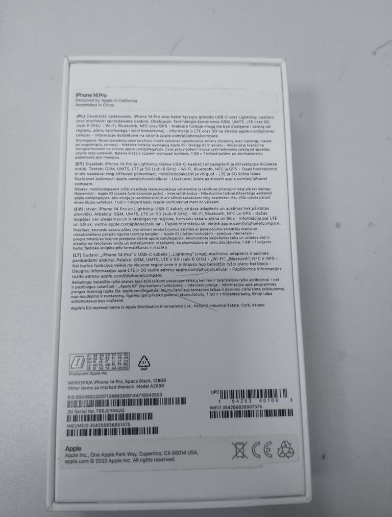 Apple iPhone 14 Pro 128GB Space Black (MPXV3) Код:01-200800105. Изображение 7