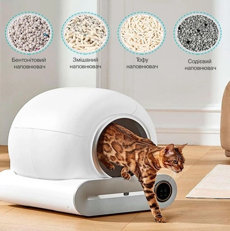 Автоматичний туалет для котів NPET NPCLB001G (Білий). Код:null. Изображение 11