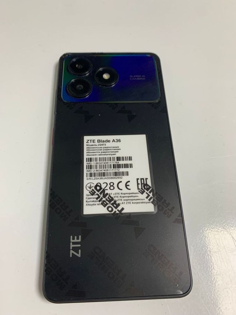 Оголошення Zte Blade A36 4/64GB Green Б/У