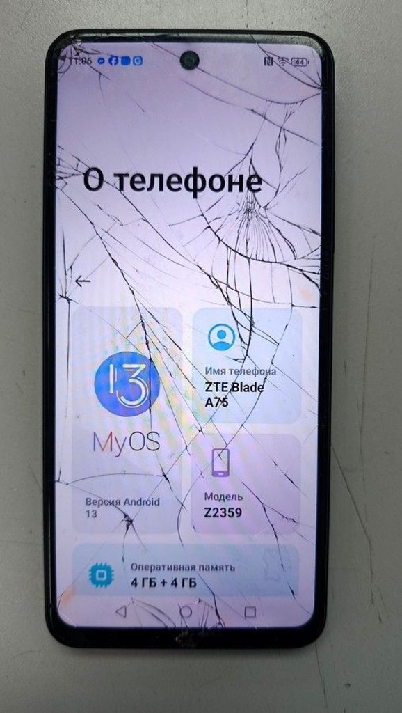 Оголошення Zte Blade A75 4/128GB Black Б/У