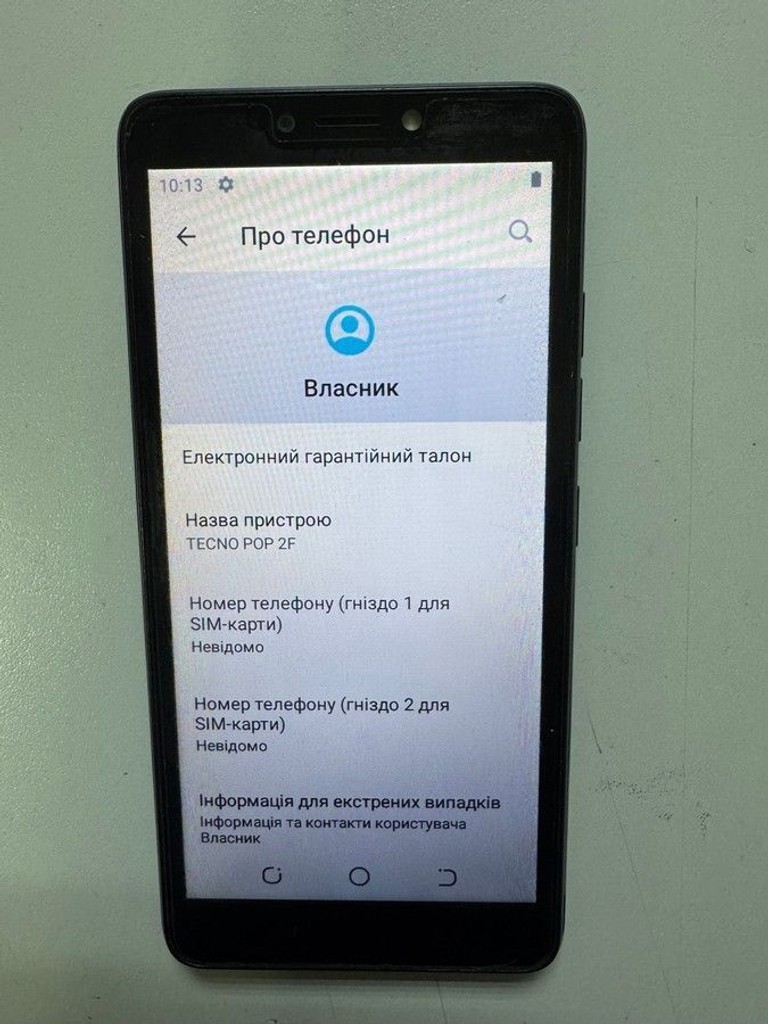 Оголошення Tecno pop 2f b1g 1/16gb Б/У