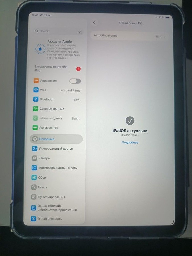 Apple ipad 2025 wi-fi + cellular 128gb Код:01-201085996. Зображення 6