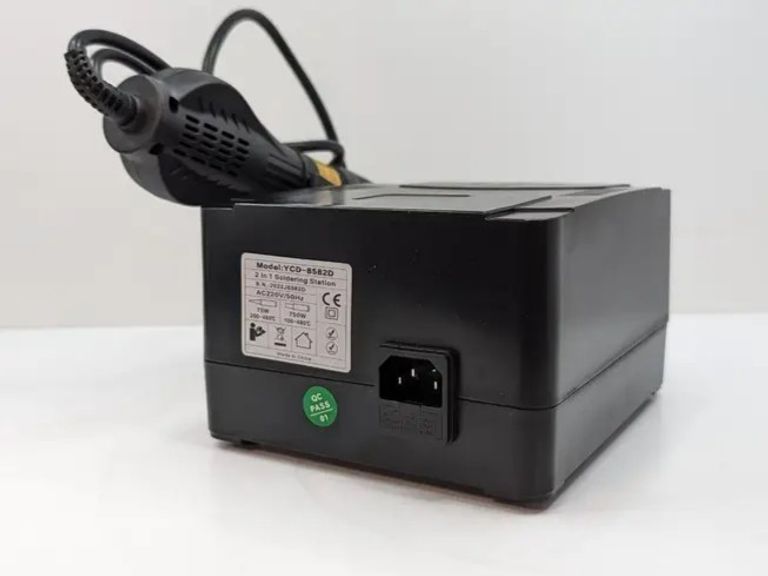Термоповітряна паяльна станція YCD 8582D. 750 Вт із паяльником. Нова. Код:null. Зображення 6