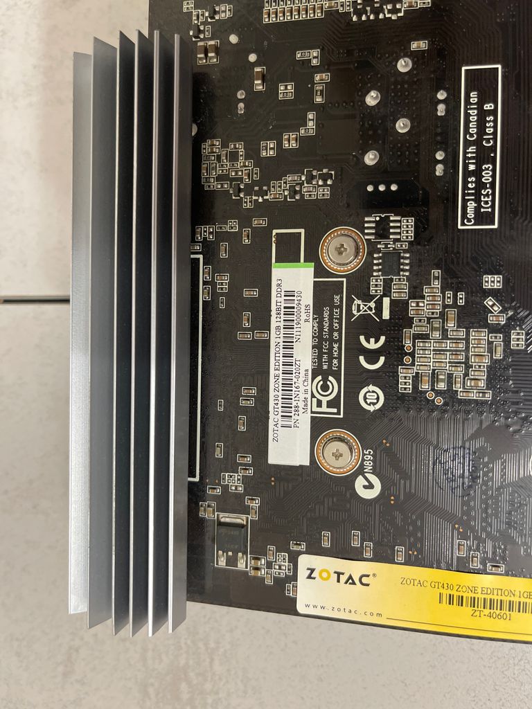 ZOTAC GT 430 Zone Edition 1GB 128-bit DDR3    Код:null. Изображение 4