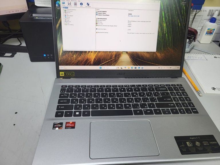 Купити Acer 15/ryzen 7 5700u ddr4/16gb ddr4/hdd *відсутній/ssd 1000 gb/*інтегрована Б/У