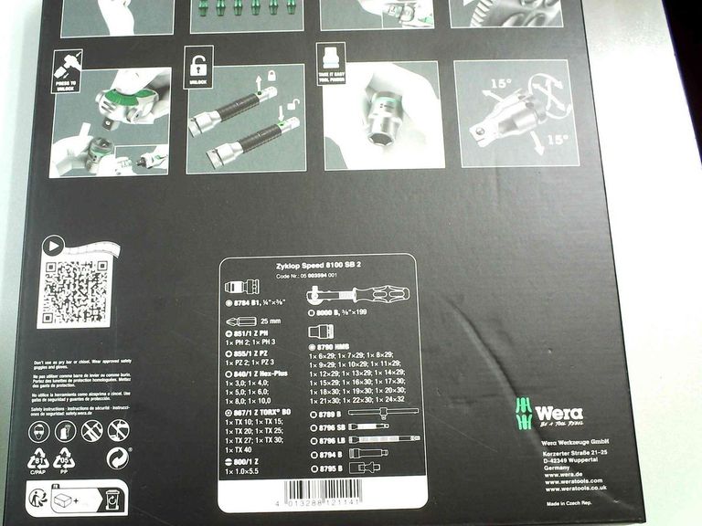 Купити Wera zyklop speed 8100 sb 2 Б/У