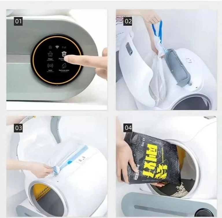 Автоматичний туалет для котів NPET NPCLB001G (Білий). Код:null. Изображение 12