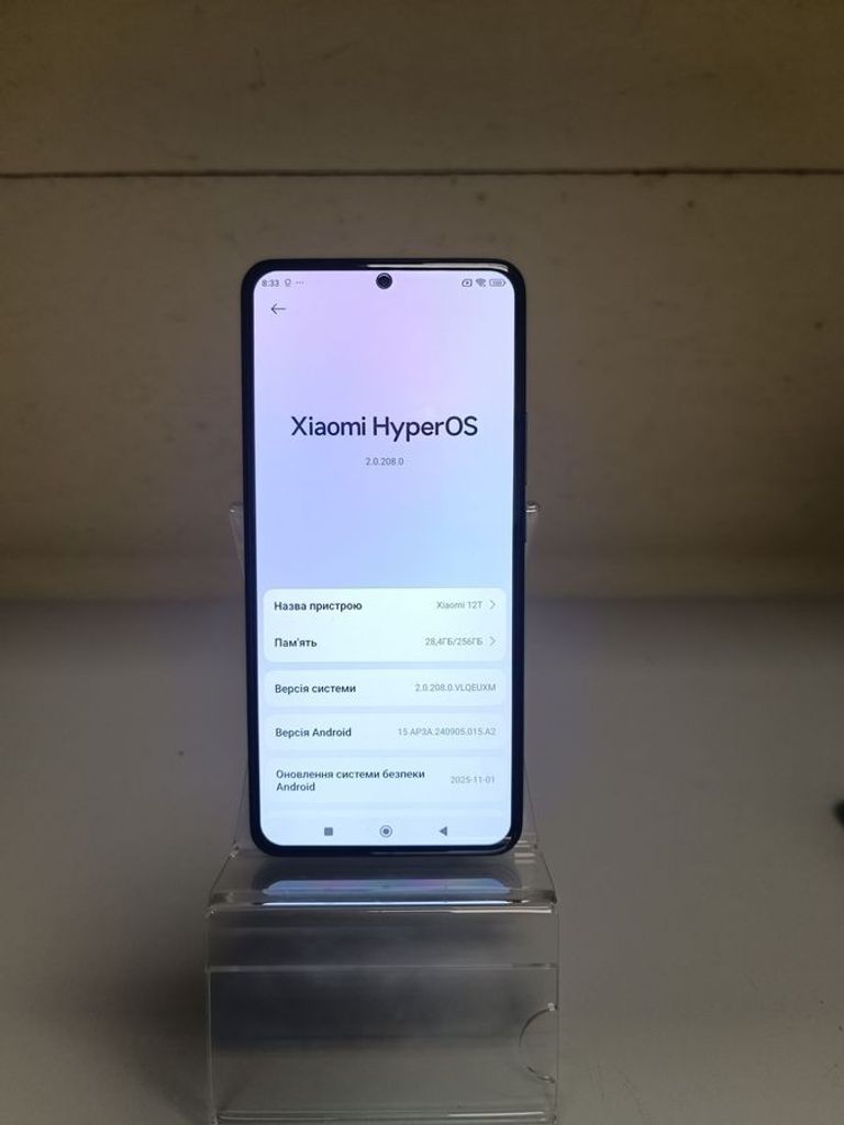 Оголошення Xiaomi 12T 8/256GB Blue Б/У