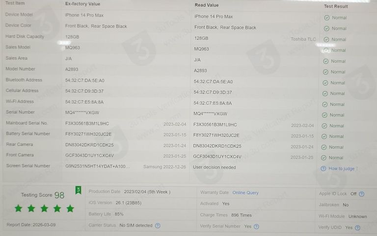 Apple iphone 14 pro max 128gb Код:01-200873196. Зображення 8