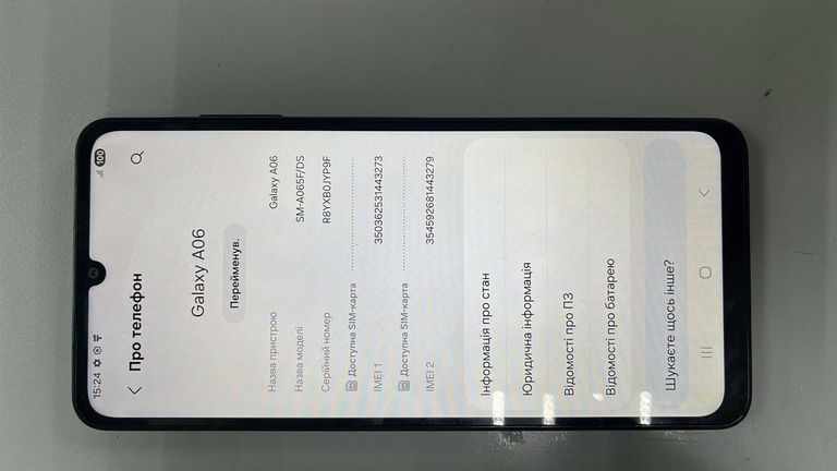 Объявление Samsung galaxy a06 4/128gb Б/У