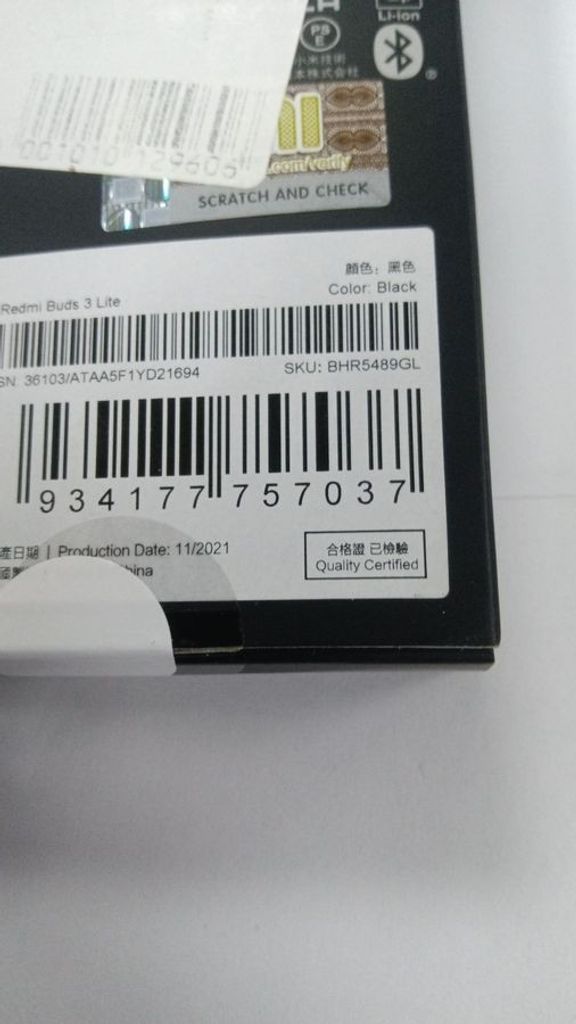 Дешево Redmi buds 3 lite black з ломбарду