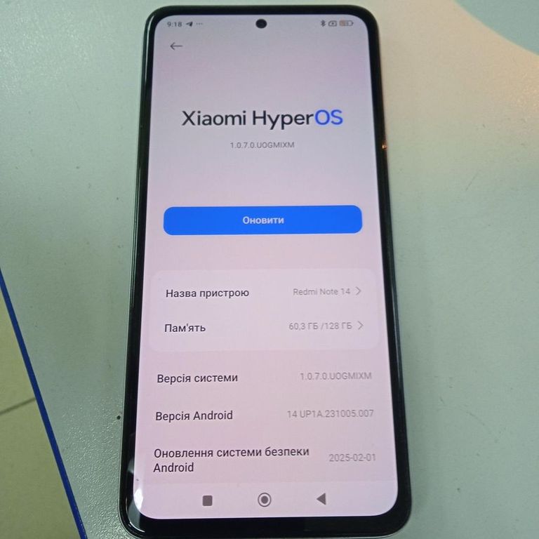 Купити Xiaomi redmi note 14 6/128gb Б/У