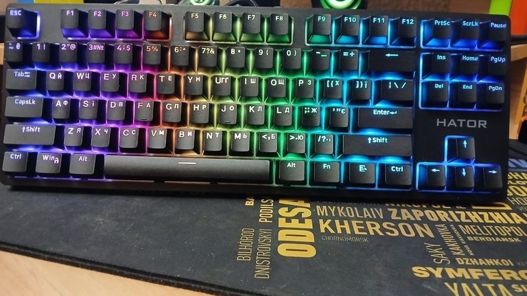 Hator Rockfall 2 Mecha TKL Orange Black (HTK-520) Код:null. Зображення 5