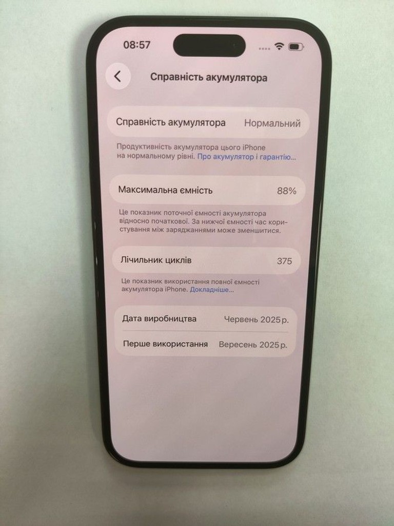 Оголошення Apple iPhone 15 128GB Green Б/У