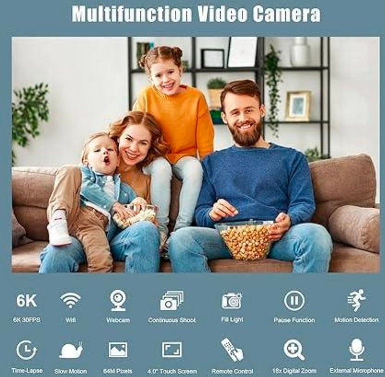 6K Ultra HD Digital Video Camera Код:null. Зображення 6
