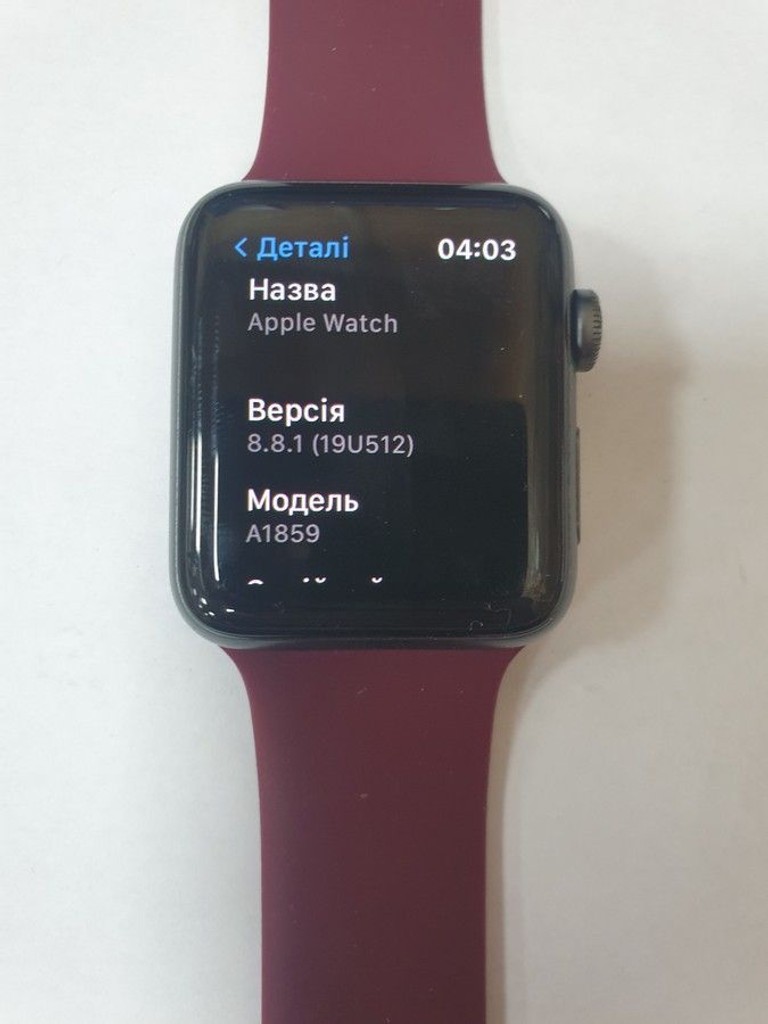 Купить Apple watch series 3 gps 42mm aluminium case a1859 Б/У