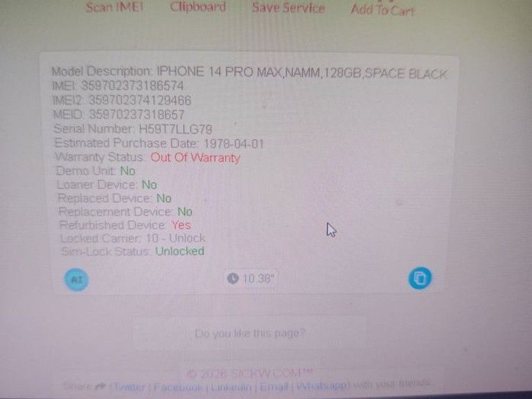 Apple iphone 14 pro max 128gb esim Код:01-201045705. Зображення 11