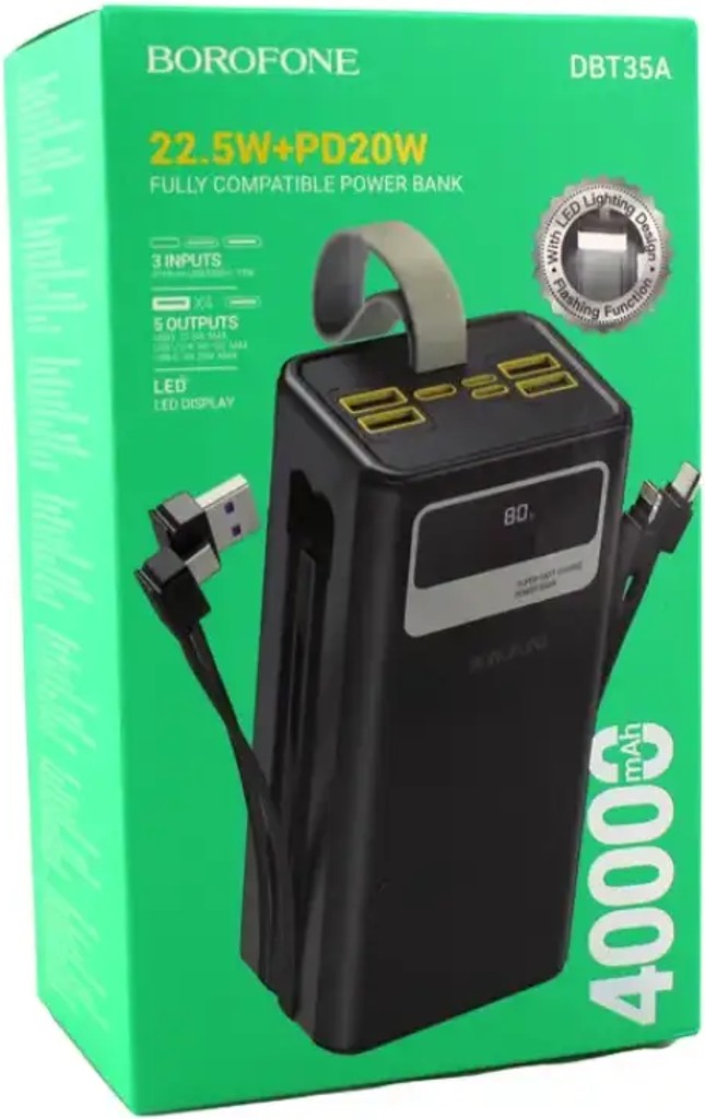 Borofone DBT35A 40000 mAh Код:null. Изображение 4