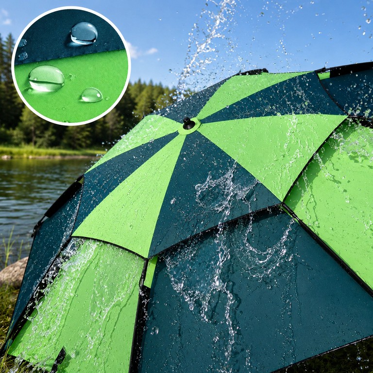 Umbrella tent для рибалки та пляжу 2в1, 2,1м, Зелена Код:null. Изображение 6