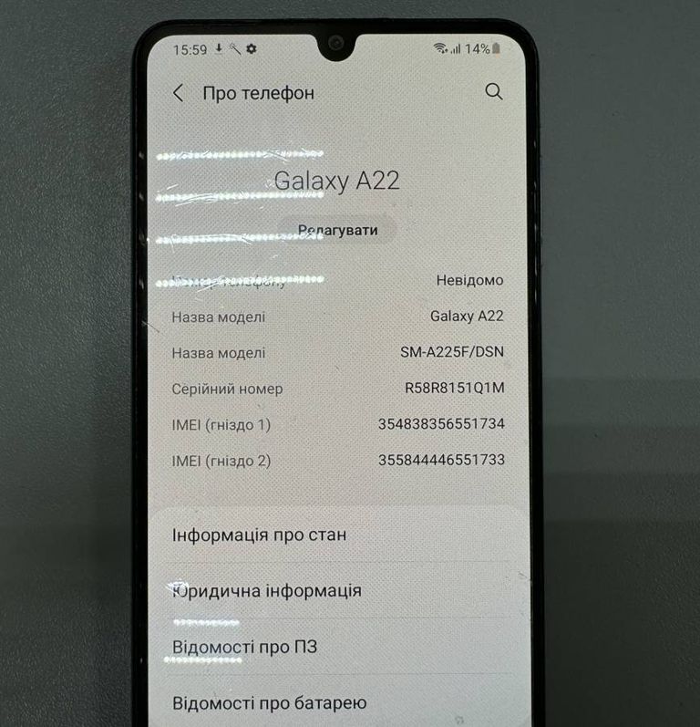 Samsung a225f galaxy a22 4/64gb