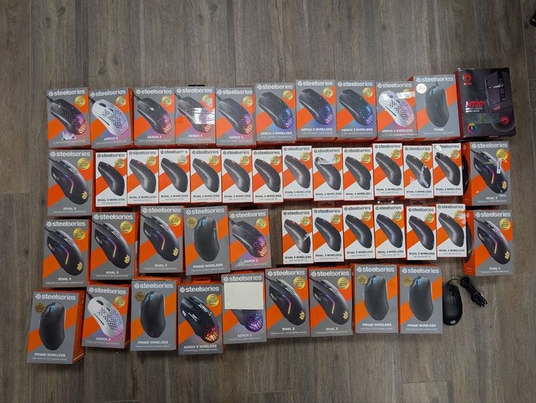 Дешево Миша. Лот мішок Steel Series 47 штук. Під відновлення. (Вживані) з ломбарду