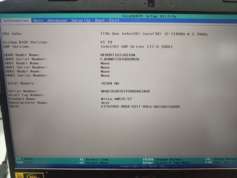 Распродажа Acer 15/core i5-11400h ddr4/16gb ddr4/hdd *відсутній/ssd 1000 gb/geforce rtx3050ti 4gb, продавец Техноскарб