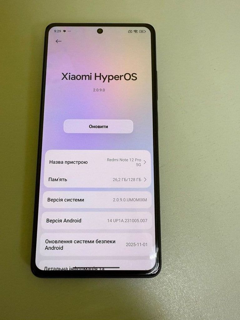 Купити Xiaomi Redmi Note 12 Pro 5G 6/128GB Black Б/У