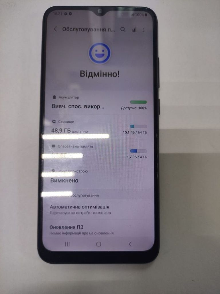 Оголошення Samsung galaxy a03 sm-a035f 4/64gb Б/У