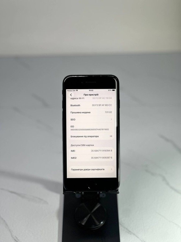 Объявление Apple iPhone SE 2020 128GB Black Slim Box (MHGT3) Б/У