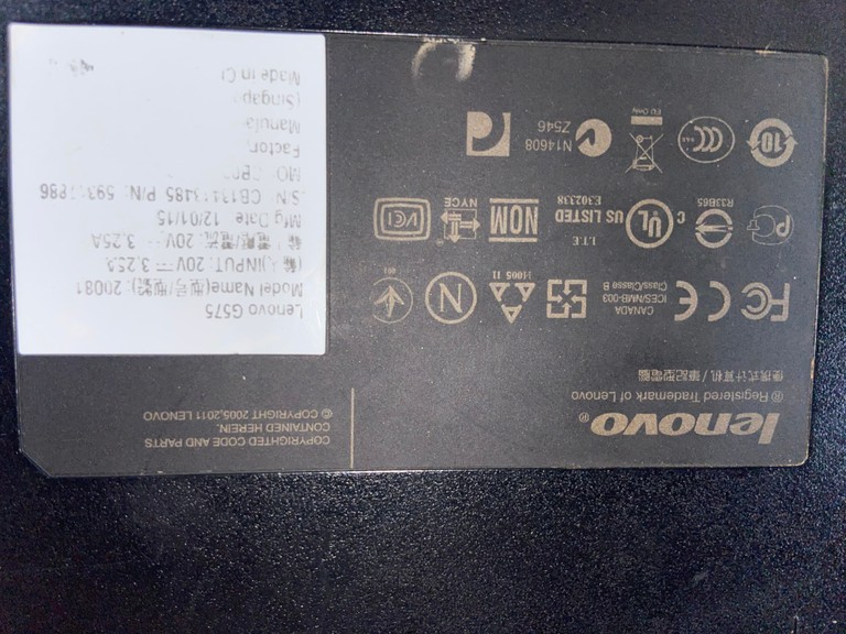   Lenovo G575 рабочий Код:null. Зображення 4